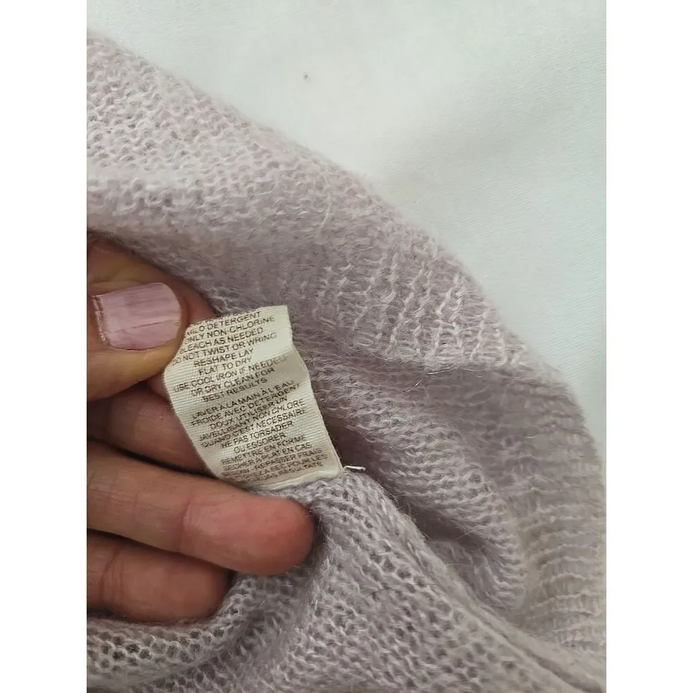 Free People Oversize Sweater Striped Lavender‎ & Cream Size M,